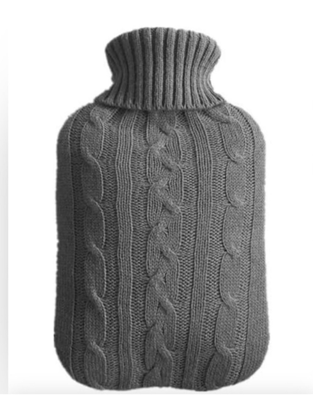 KH Gray Huggable Heating Cold Compress Pad Knit Cover Anti Scolding Cover